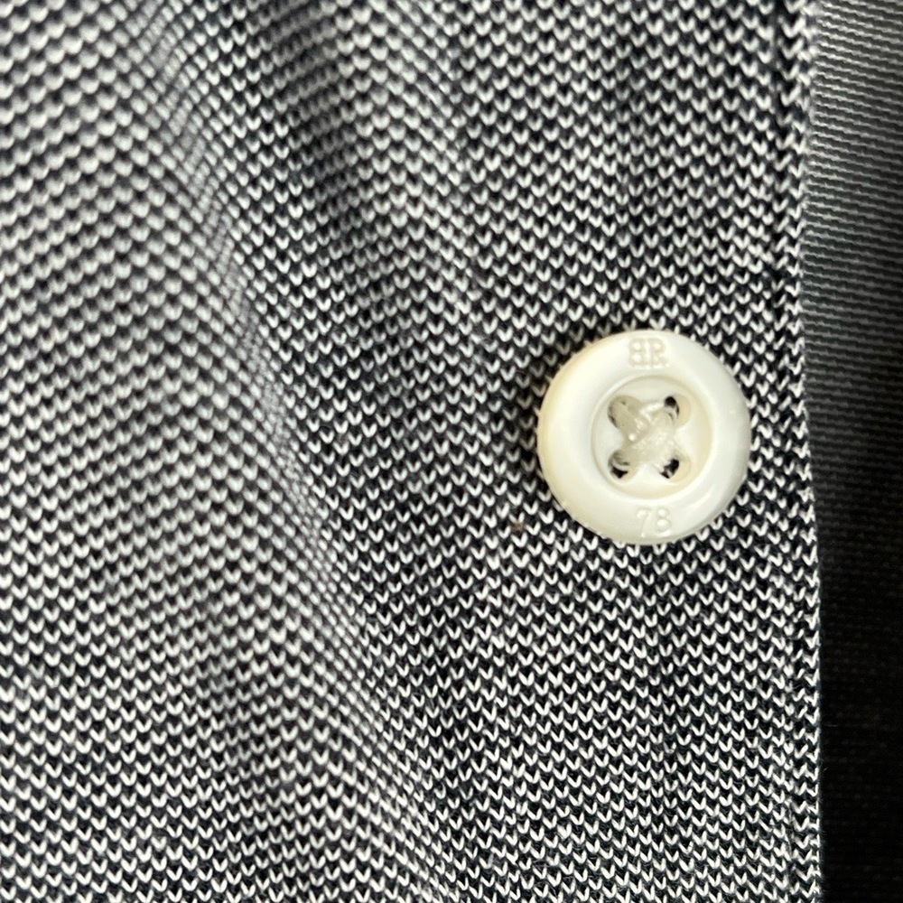 Banana Republic Mens Polo Large Grey Casual Front Pocket Golf Outdoor Preppy - Picture 8 of 10